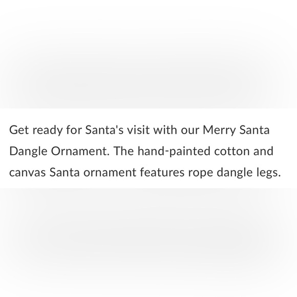 ▪️NWT Mud Pie So Jolly Santa Dangle Ornament - Picture 5 of 6